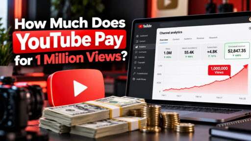 YouTube earnings analysis for one million views using RPM and creator revenue data