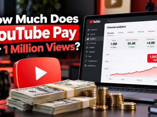 YouTube earnings analysis for one million views using RPM and creator revenue data